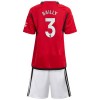 Maillot de Supporter Manchester United Bailly 3 Domicile 2023-24 Pour Enfant